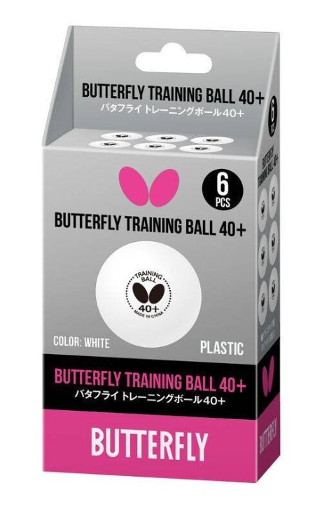 كرات تنس Butterfly علبة 6 كرات