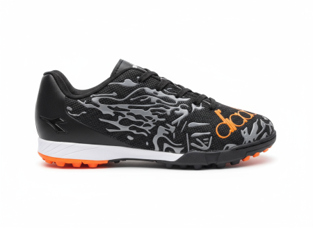 حذاء كرة قدم Diadora أسود/برتقالي